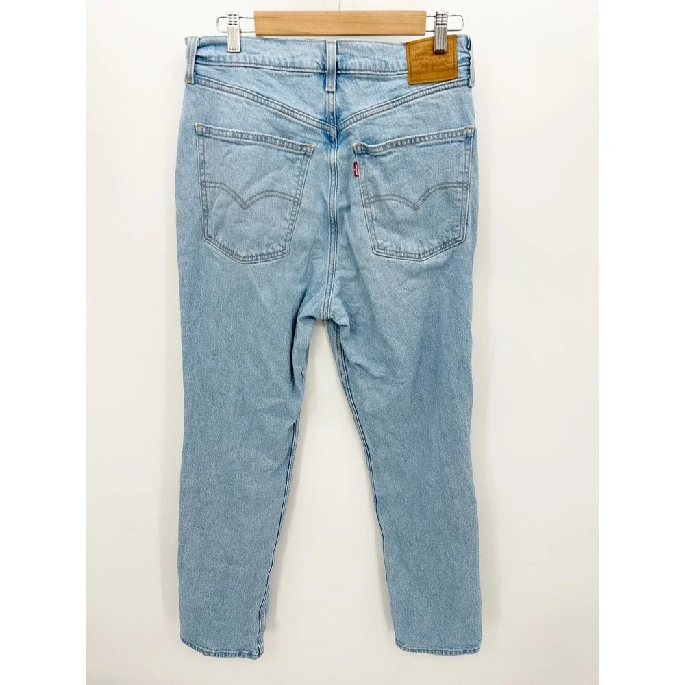 Levi's‎ Light Wash 70s High Slim Straight Denim Jeans Womens Size 31